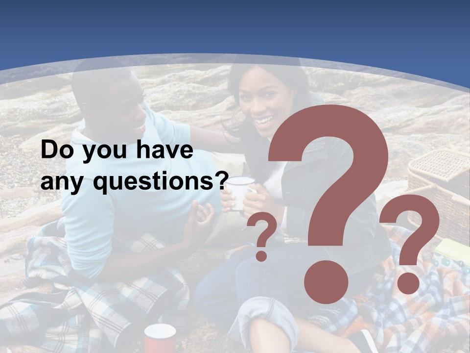 Lifestyle Male Picnic PowerPoint Template