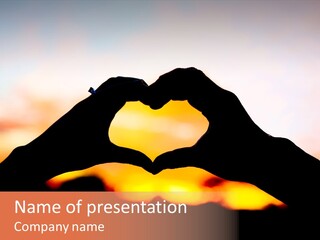 Shape Sky Sunset PowerPoint Template