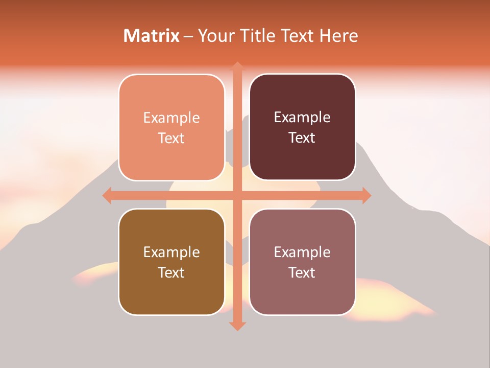 Shape Sky Sunset PowerPoint Template