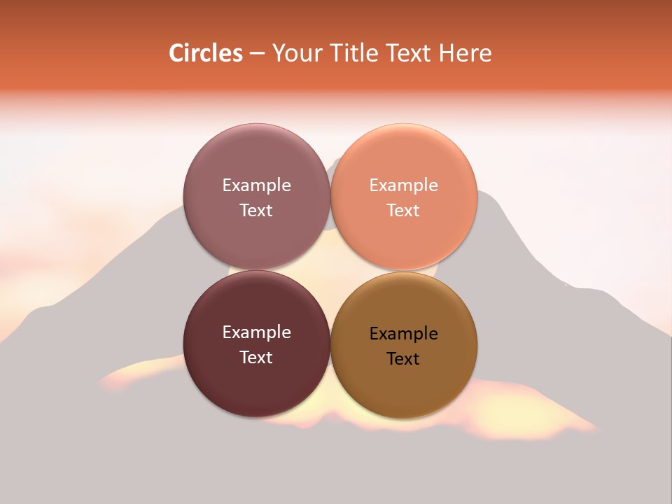 Shape Sky Sunset PowerPoint Template