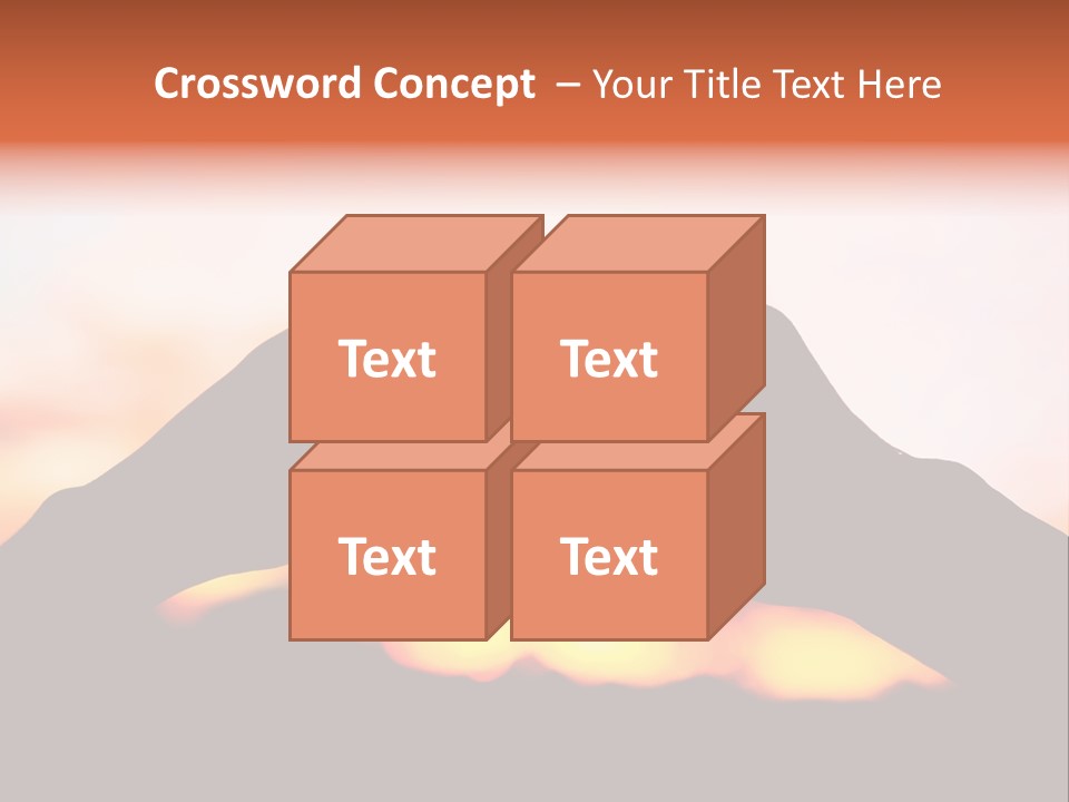 Shape Sky Sunset PowerPoint Template
