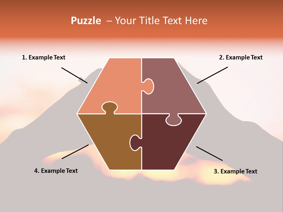 Shape Sky Sunset PowerPoint Template
