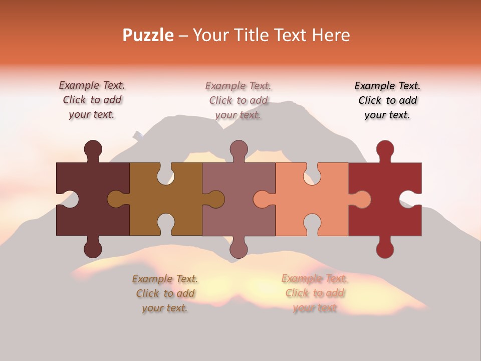 Shape Sky Sunset PowerPoint Template