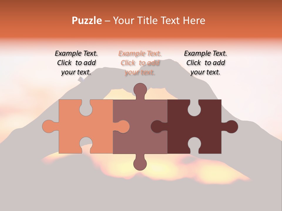 Shape Sky Sunset PowerPoint Template