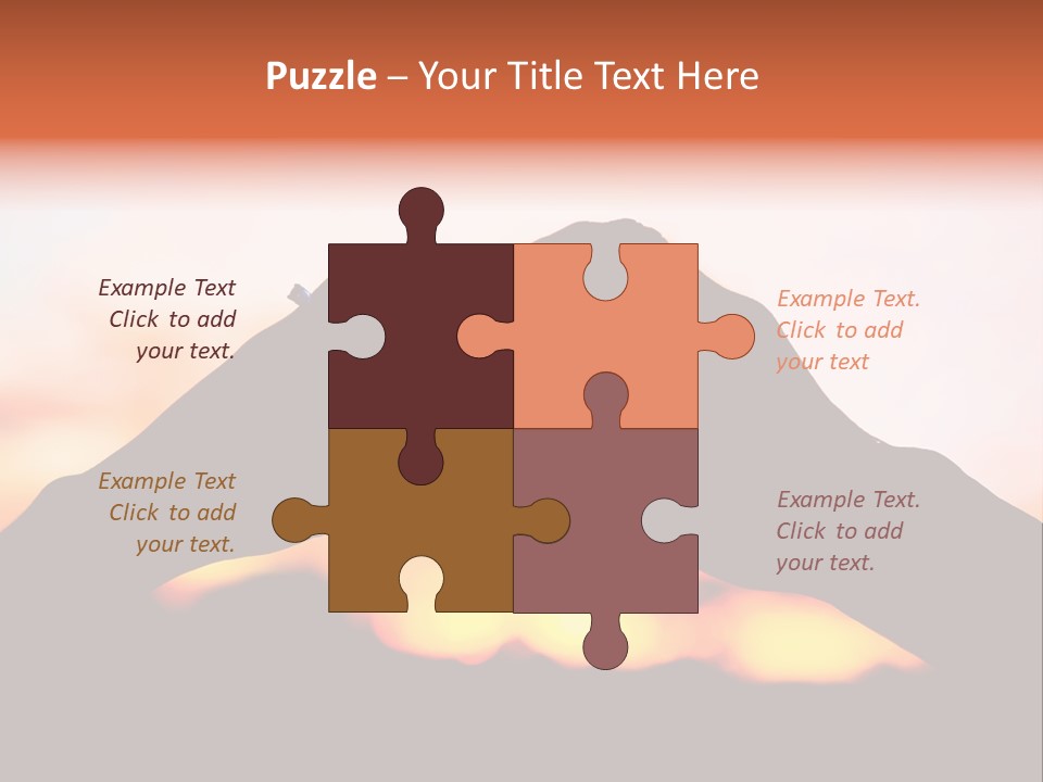 Shape Sky Sunset PowerPoint Template