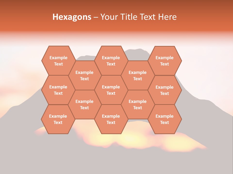 Shape Sky Sunset PowerPoint Template