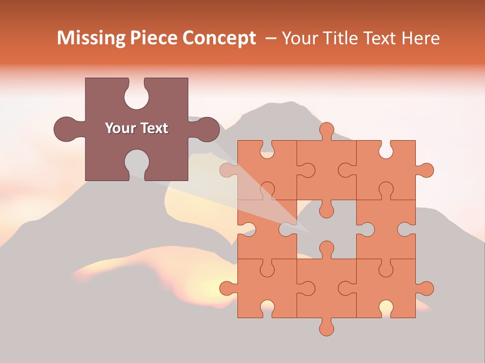 Shape Sky Sunset PowerPoint Template