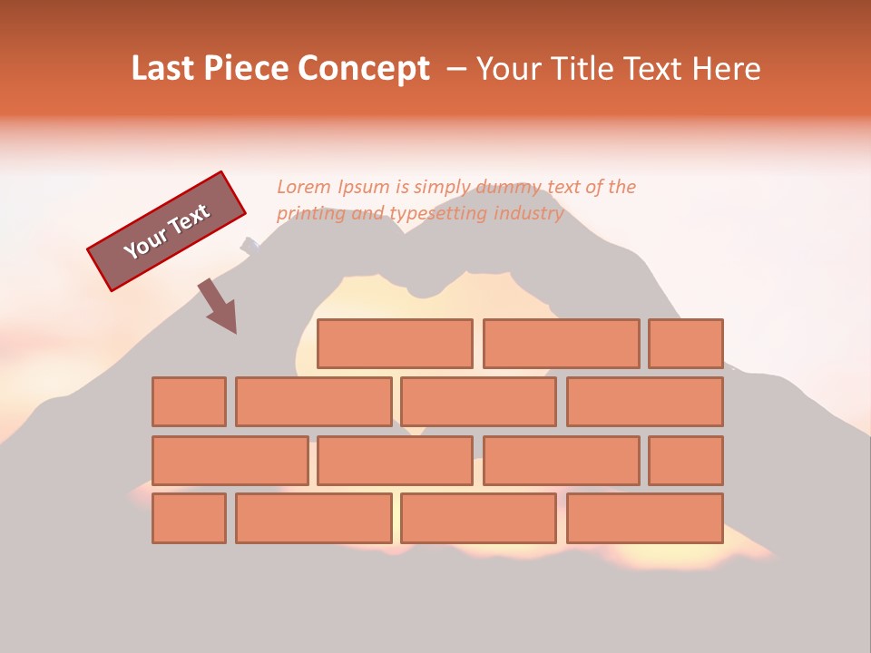 Shape Sky Sunset PowerPoint Template