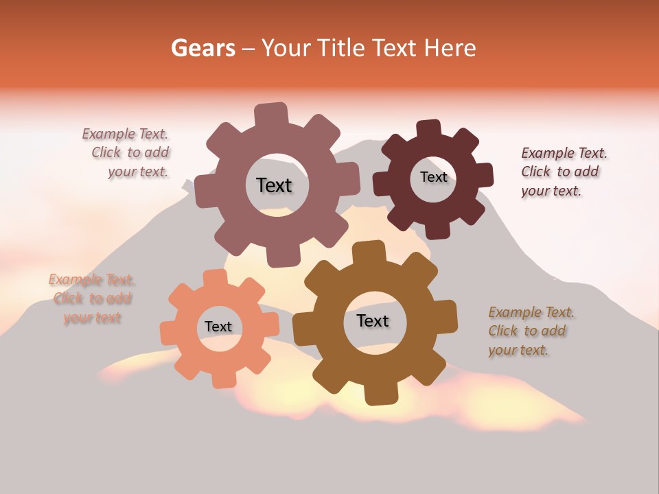 Shape Sky Sunset PowerPoint Template
