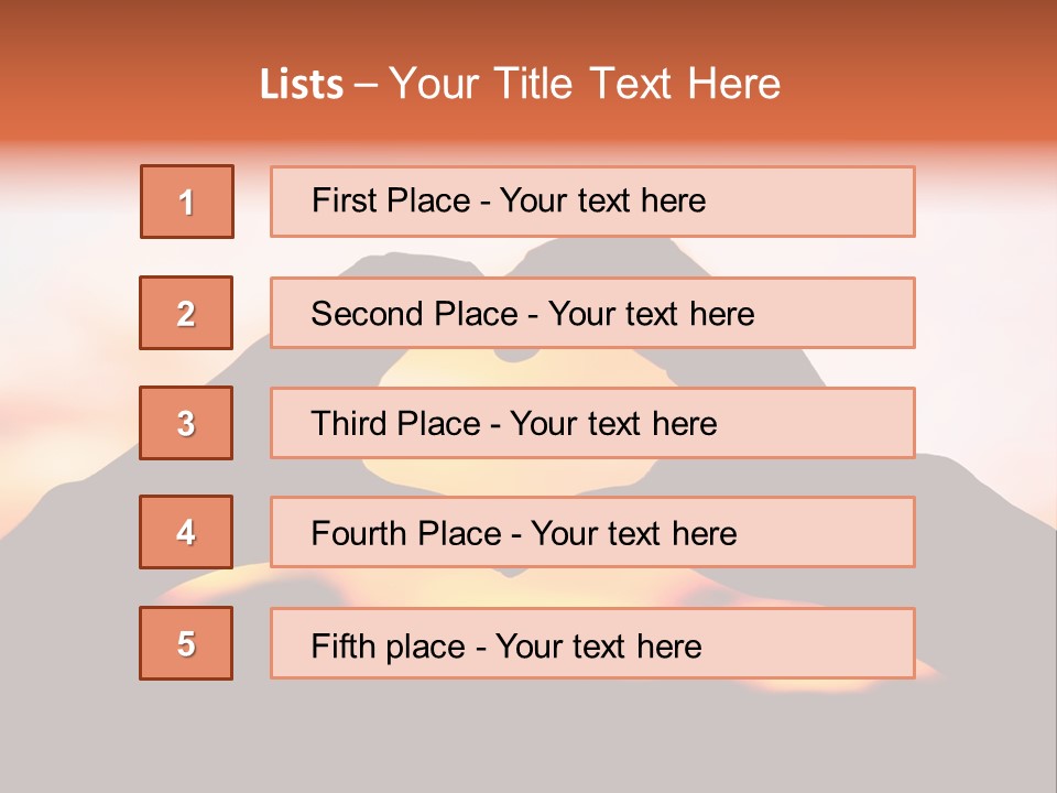 Shape Sky Sunset PowerPoint Template