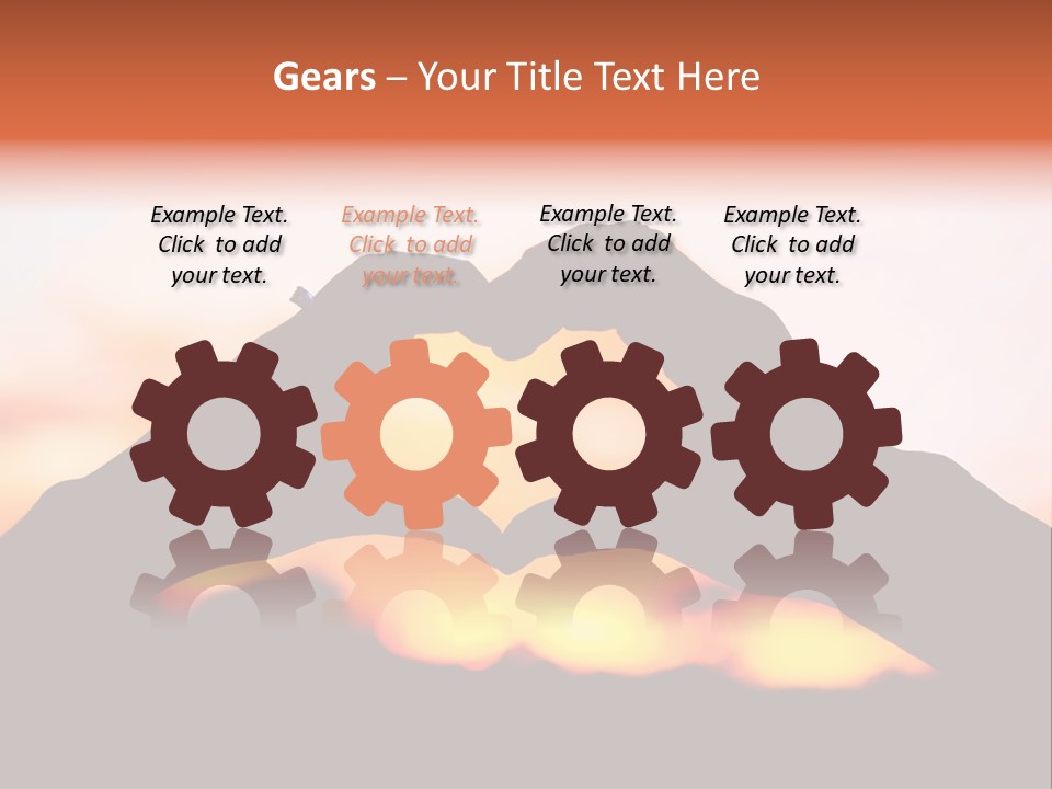 Shape Sky Sunset PowerPoint Template