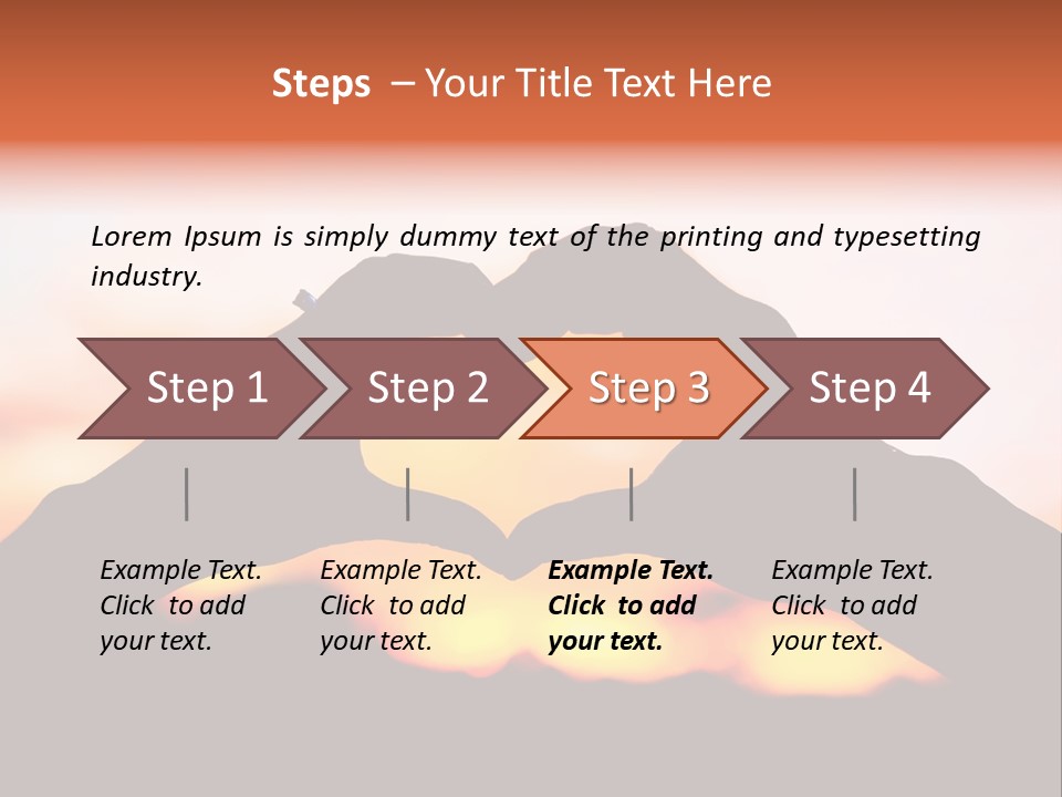 Shape Sky Sunset PowerPoint Template