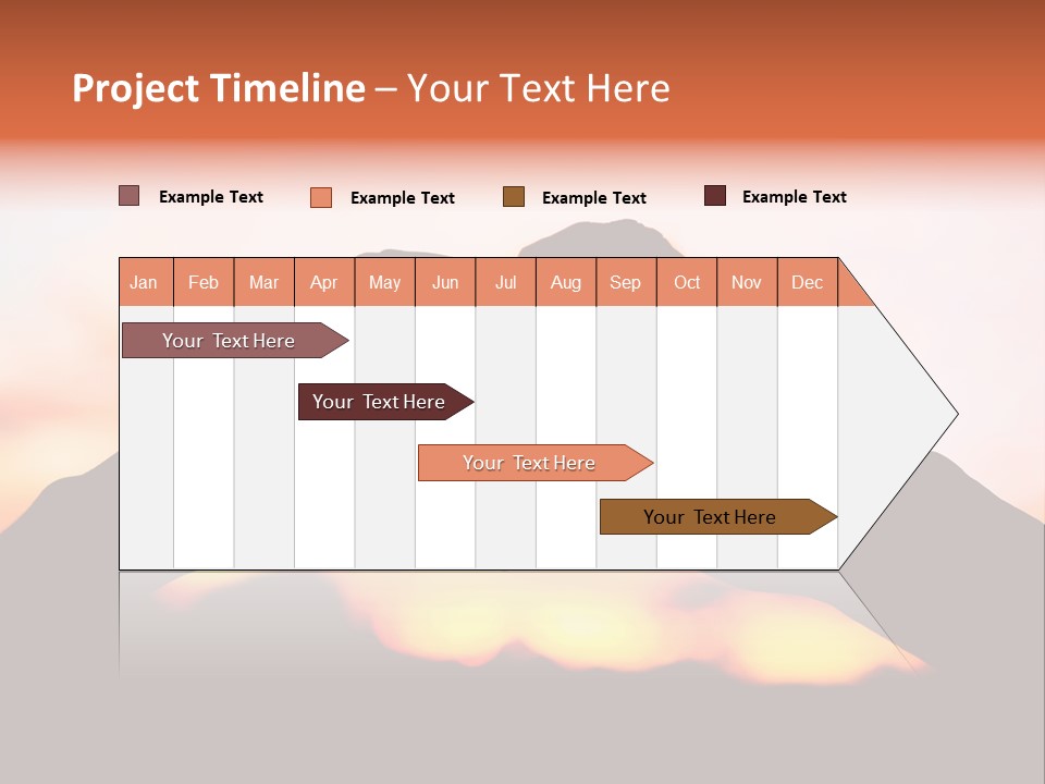 Shape Sky Sunset PowerPoint Template