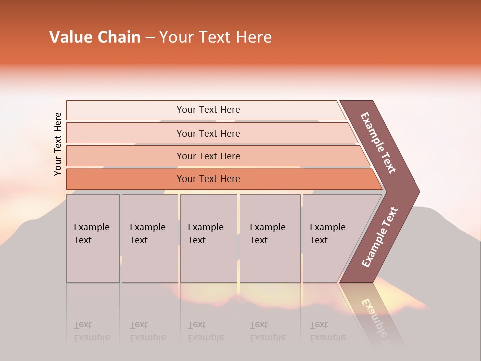 Shape Sky Sunset PowerPoint Template