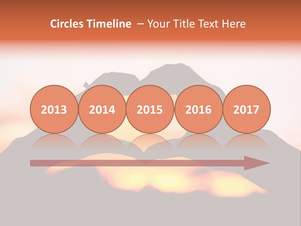 Shape Sky Sunset PowerPoint Template