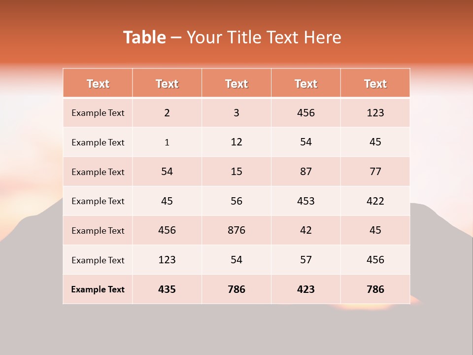 Shape Sky Sunset PowerPoint Template