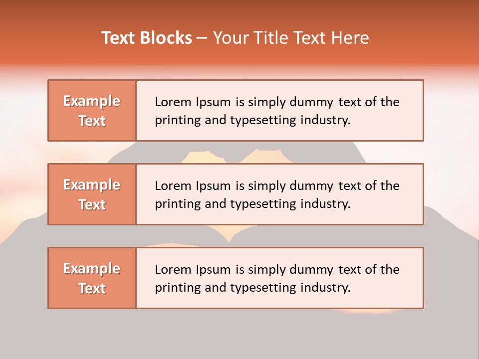Shape Sky Sunset PowerPoint Template