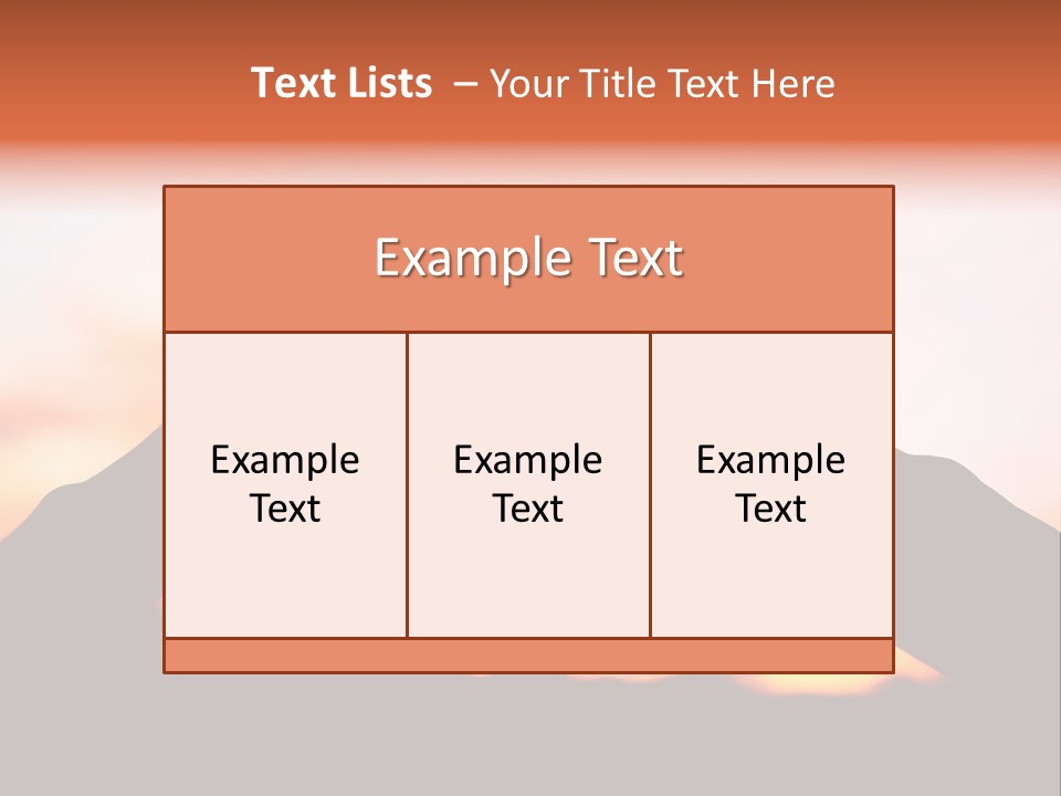 Shape Sky Sunset PowerPoint Template