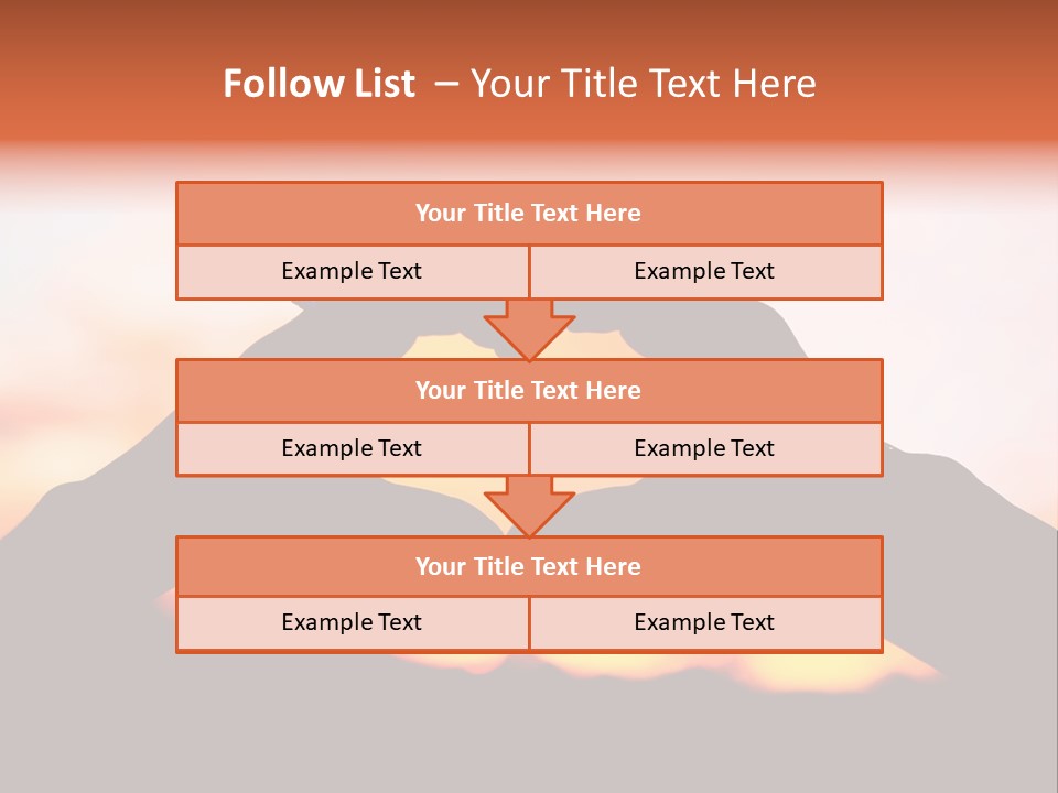 Shape Sky Sunset PowerPoint Template