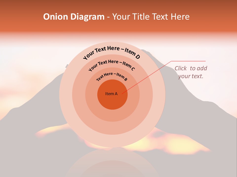 Shape Sky Sunset PowerPoint Template