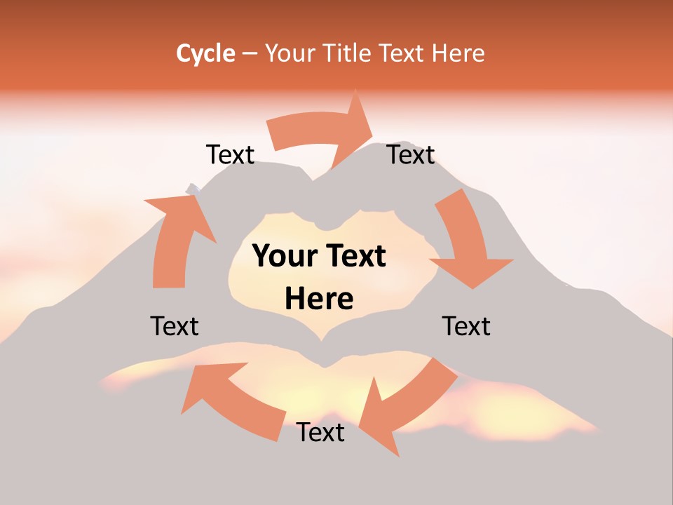 Shape Sky Sunset PowerPoint Template
