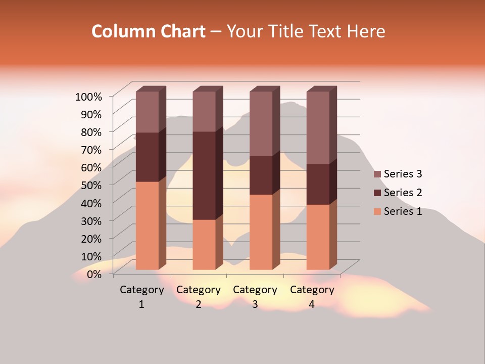 Shape Sky Sunset PowerPoint Template