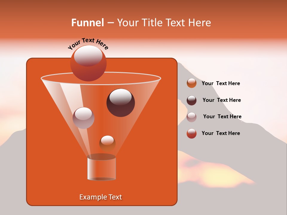 Shape Sky Sunset PowerPoint Template