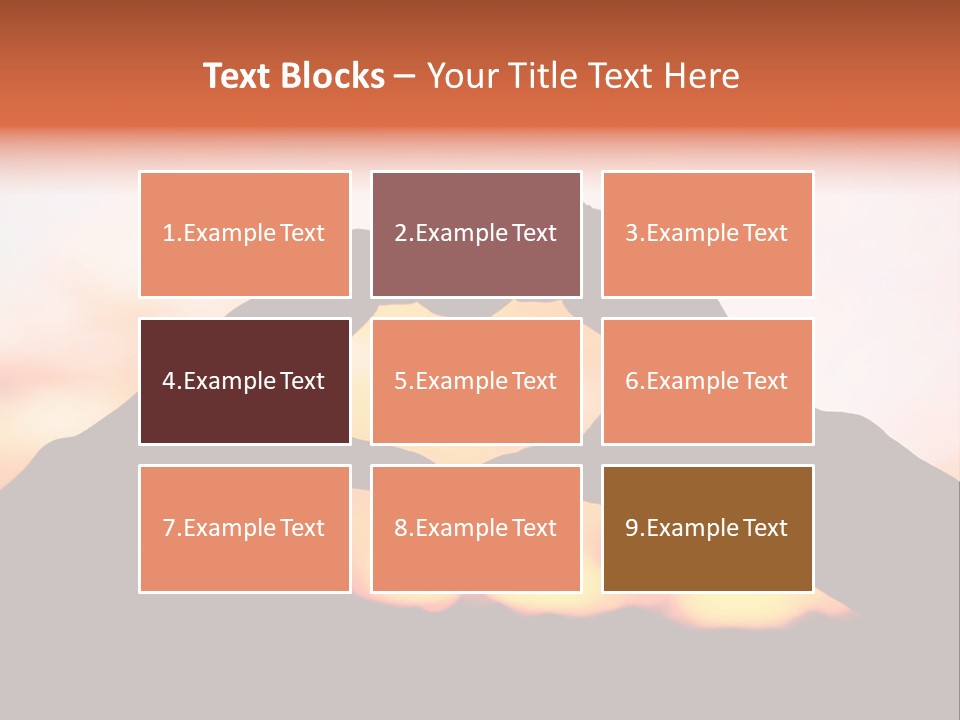 Shape Sky Sunset PowerPoint Template