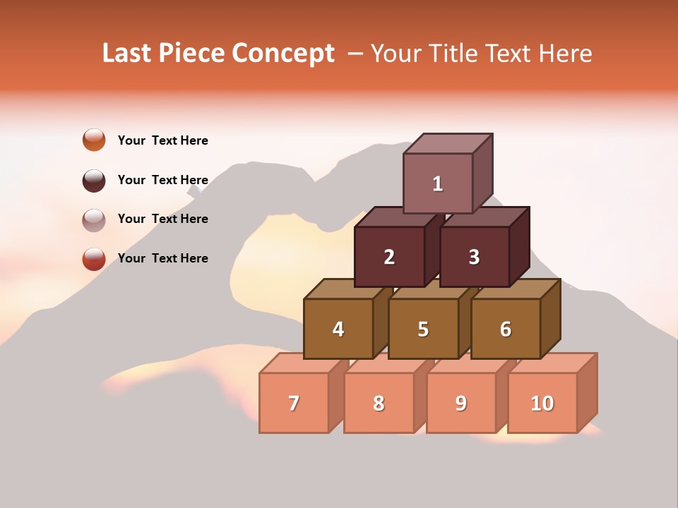 Shape Sky Sunset PowerPoint Template
