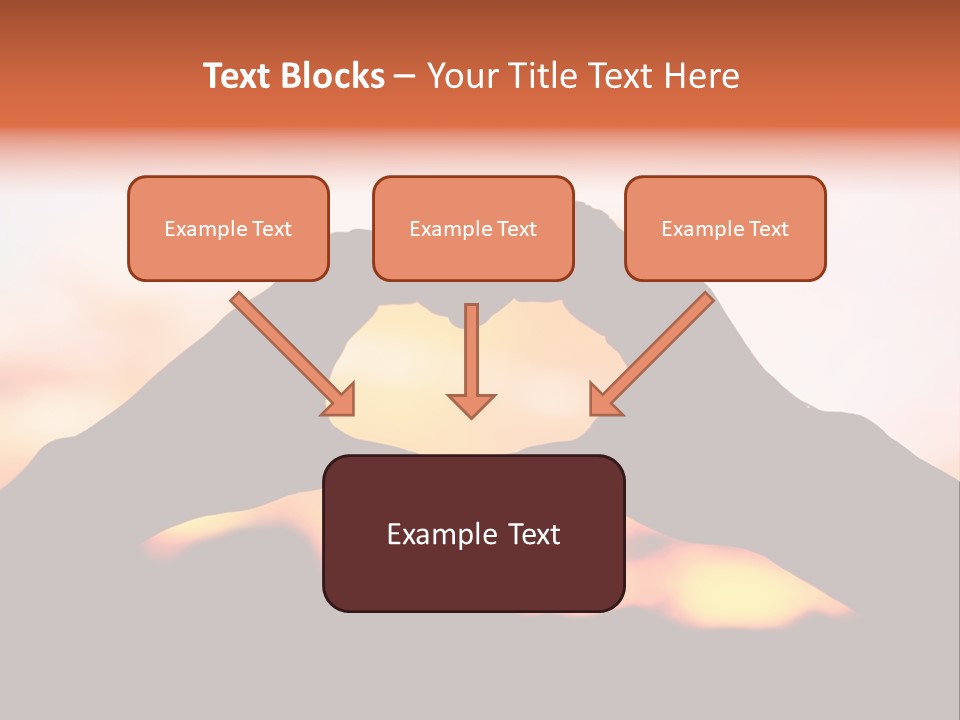 Shape Sky Sunset PowerPoint Template