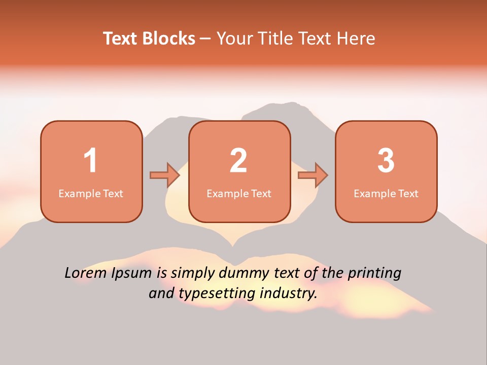 Shape Sky Sunset PowerPoint Template