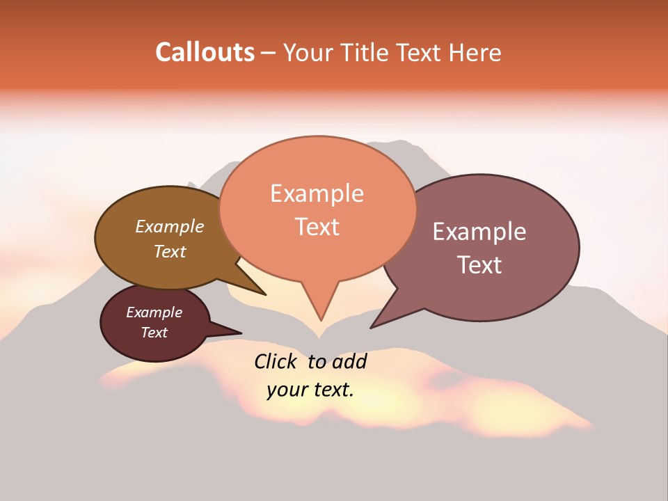 Shape Sky Sunset PowerPoint Template