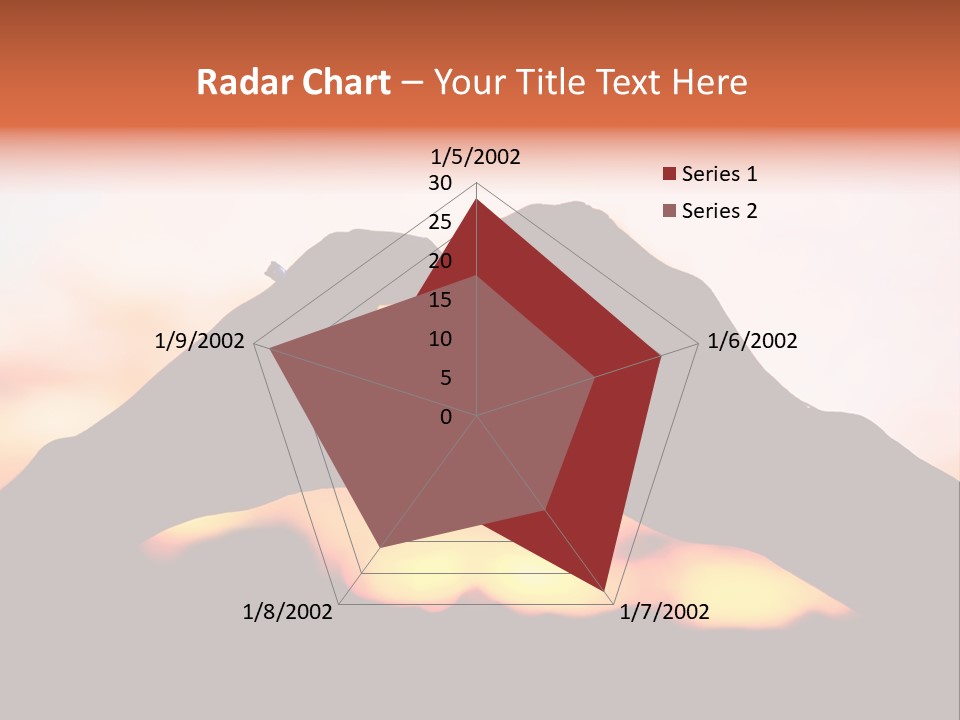 Shape Sky Sunset PowerPoint Template