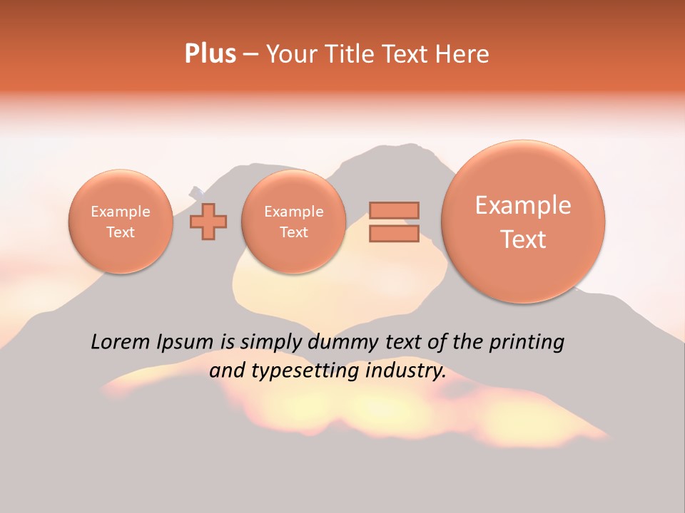 Shape Sky Sunset PowerPoint Template