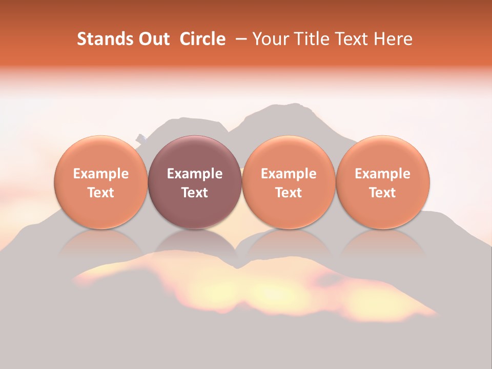 Shape Sky Sunset PowerPoint Template