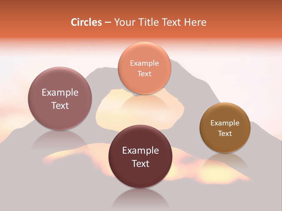 Shape Sky Sunset PowerPoint Template