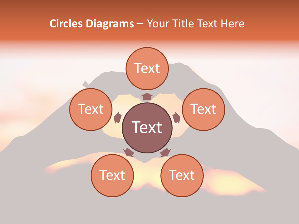 Shape Sky Sunset PowerPoint Template