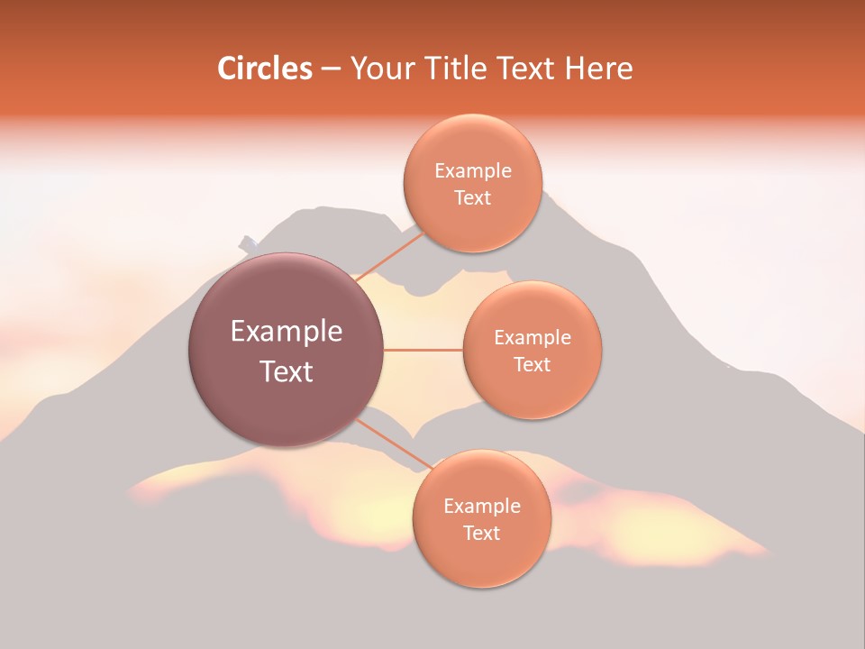 Shape Sky Sunset PowerPoint Template