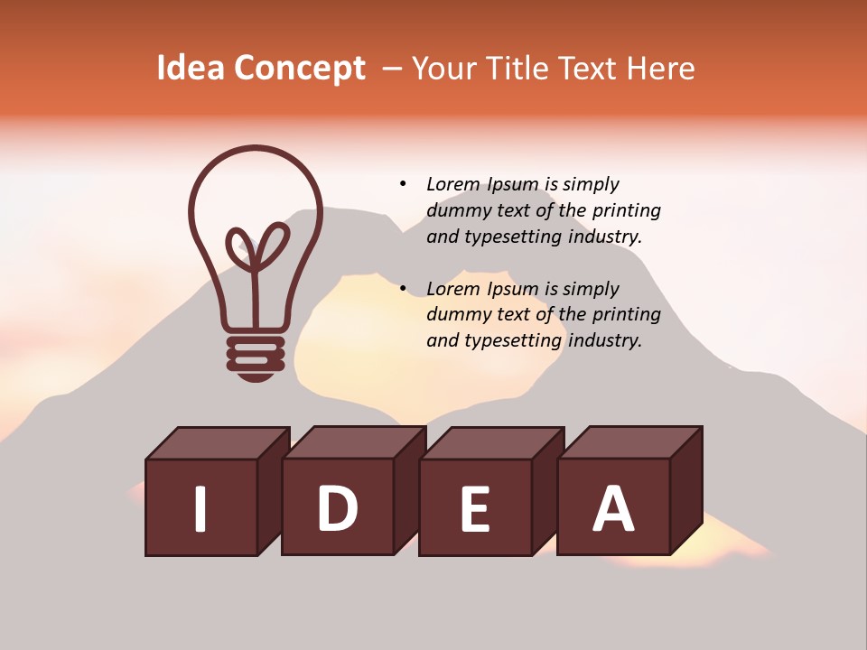 Shape Sky Sunset PowerPoint Template