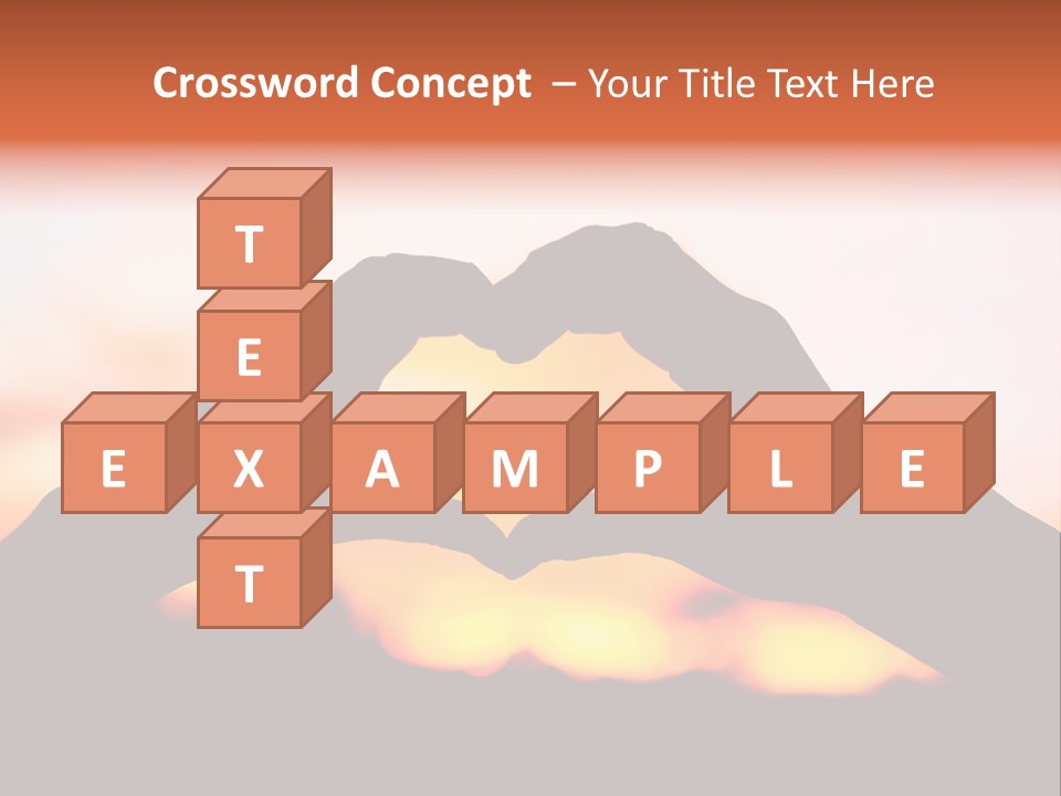 Shape Sky Sunset PowerPoint Template
