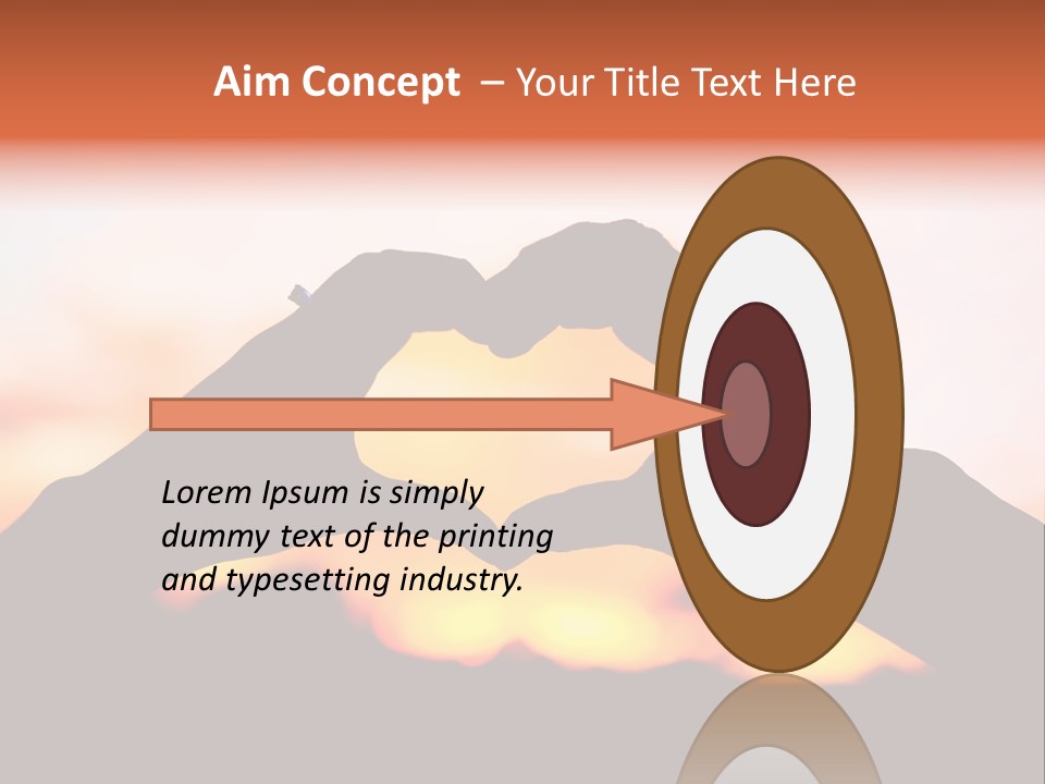 Shape Sky Sunset PowerPoint Template