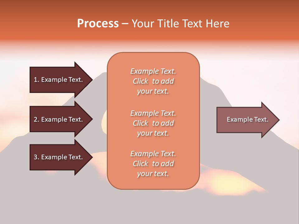 Shape Sky Sunset PowerPoint Template