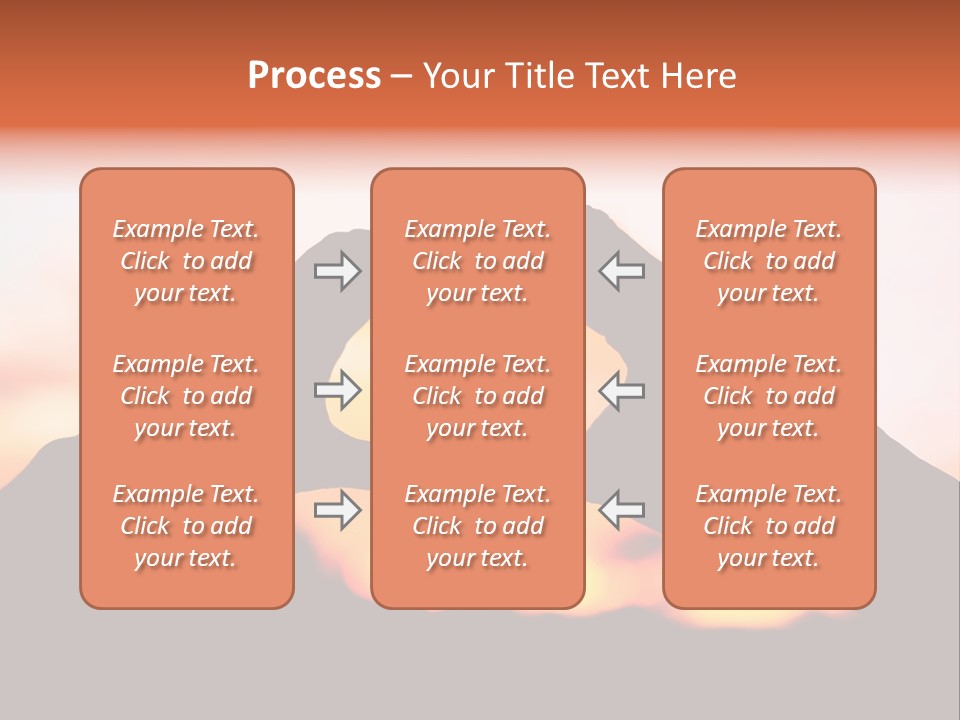 Shape Sky Sunset PowerPoint Template