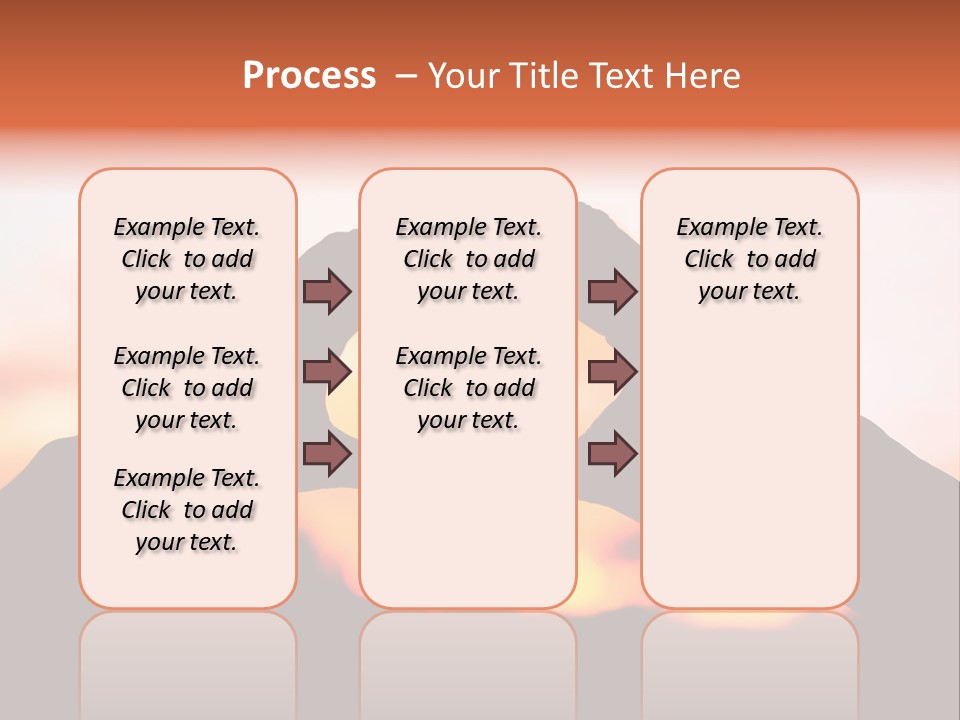 Shape Sky Sunset PowerPoint Template