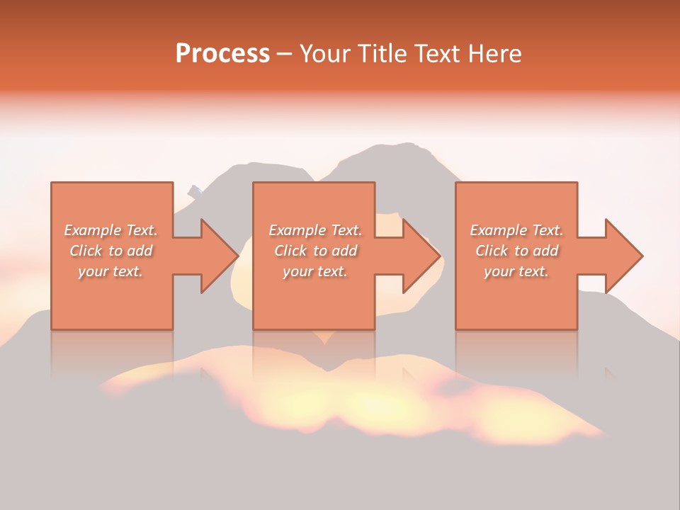 Shape Sky Sunset PowerPoint Template