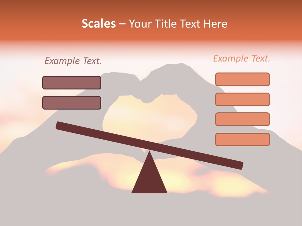 Shape Sky Sunset PowerPoint Template