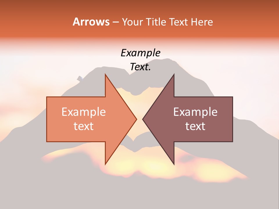 Shape Sky Sunset PowerPoint Template