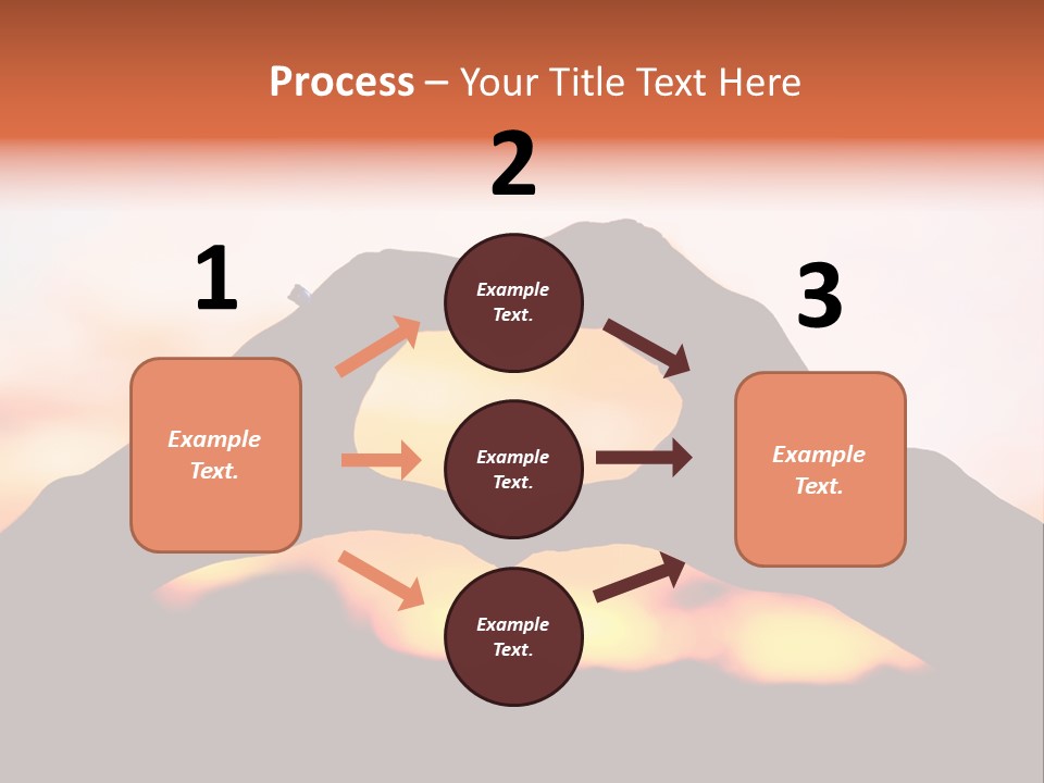 Shape Sky Sunset PowerPoint Template