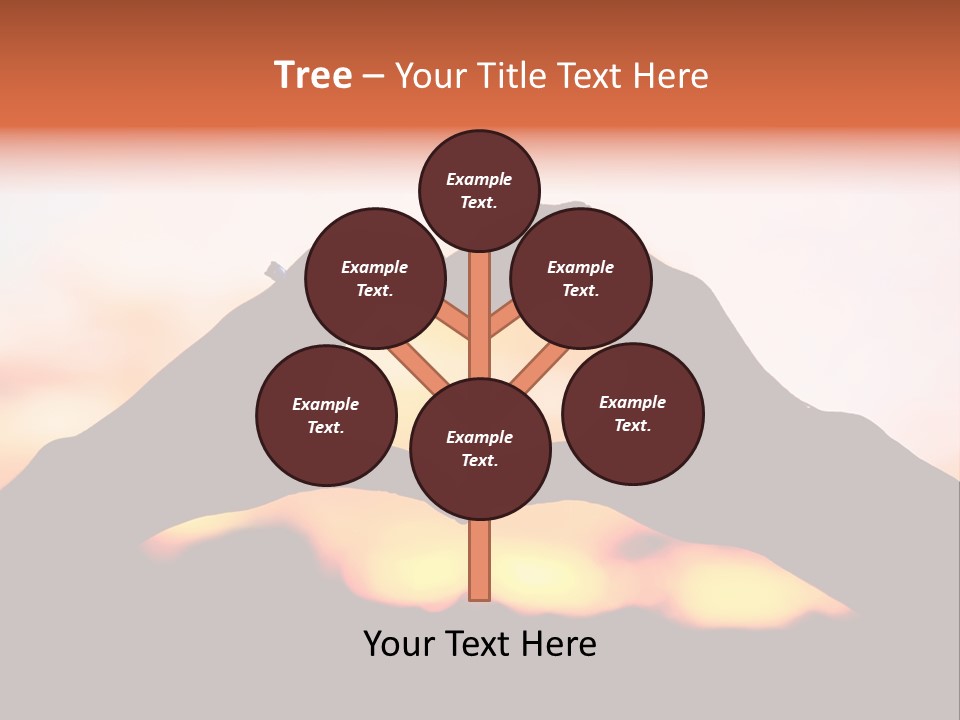 Shape Sky Sunset PowerPoint Template