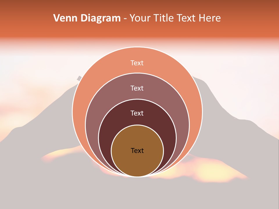 Shape Sky Sunset PowerPoint Template